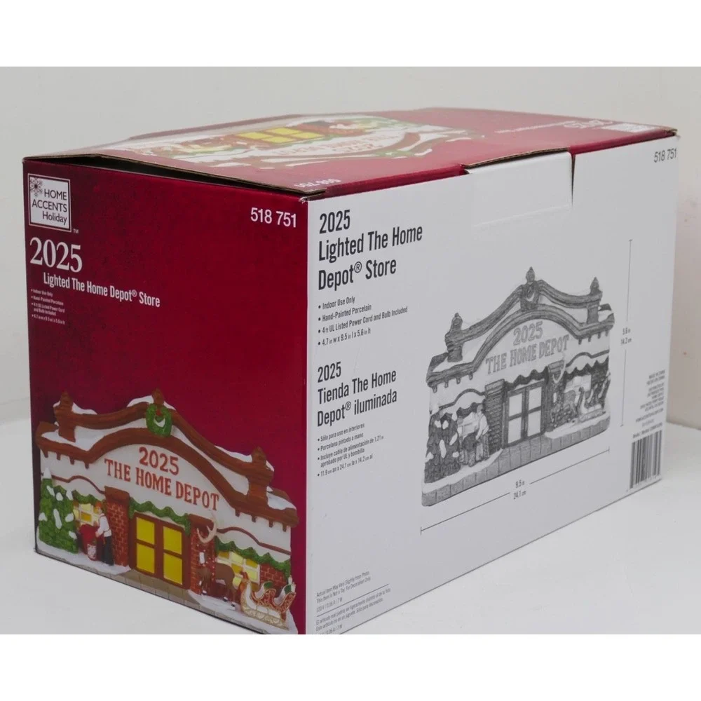 2025 Home Depot Christmas Village House Lighted Accents Home Accents‎ Holiday